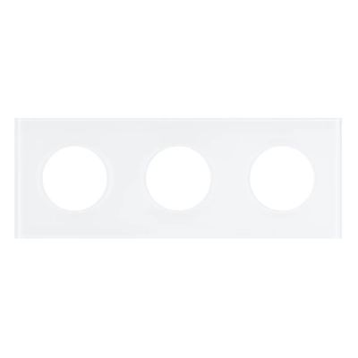 Рамка стеклянная FRM-GLARE-GC-3-WH (Arlight, -)