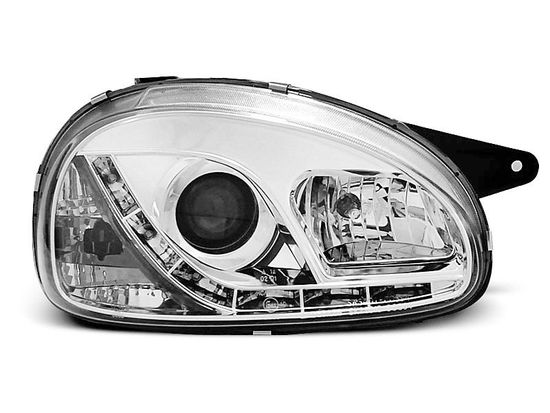 Передние фары Opel Corsa B daylight chrome