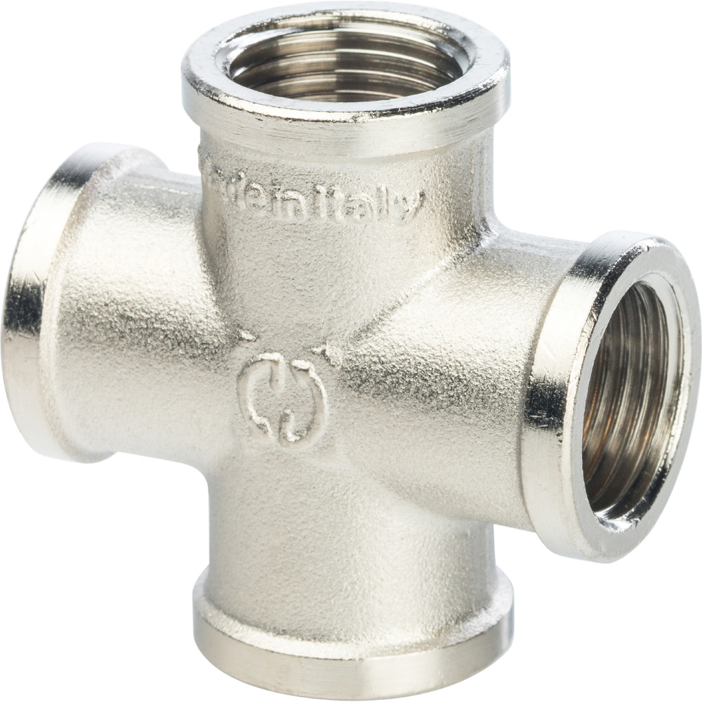 Крестовина ВР никелированная     1/2"