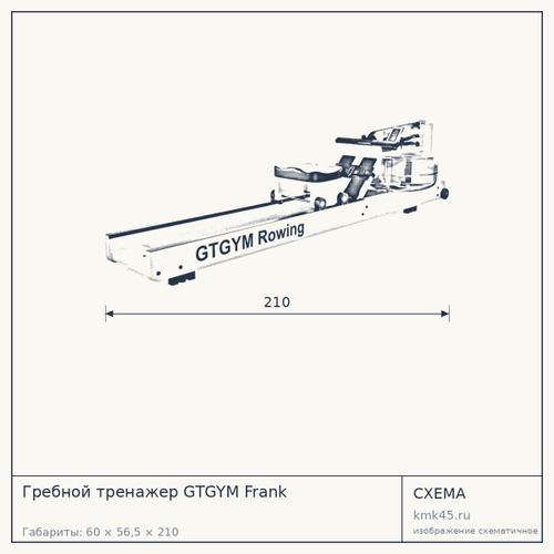 Гребной тренажер GTGYM Frank — от 38 000 ₽