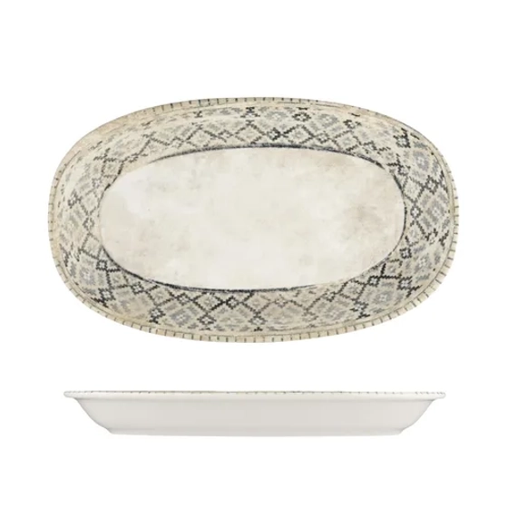 Блюдо овальное 29*17,5 см h3,2 см Rug By Bone Innovation [bb] [6]