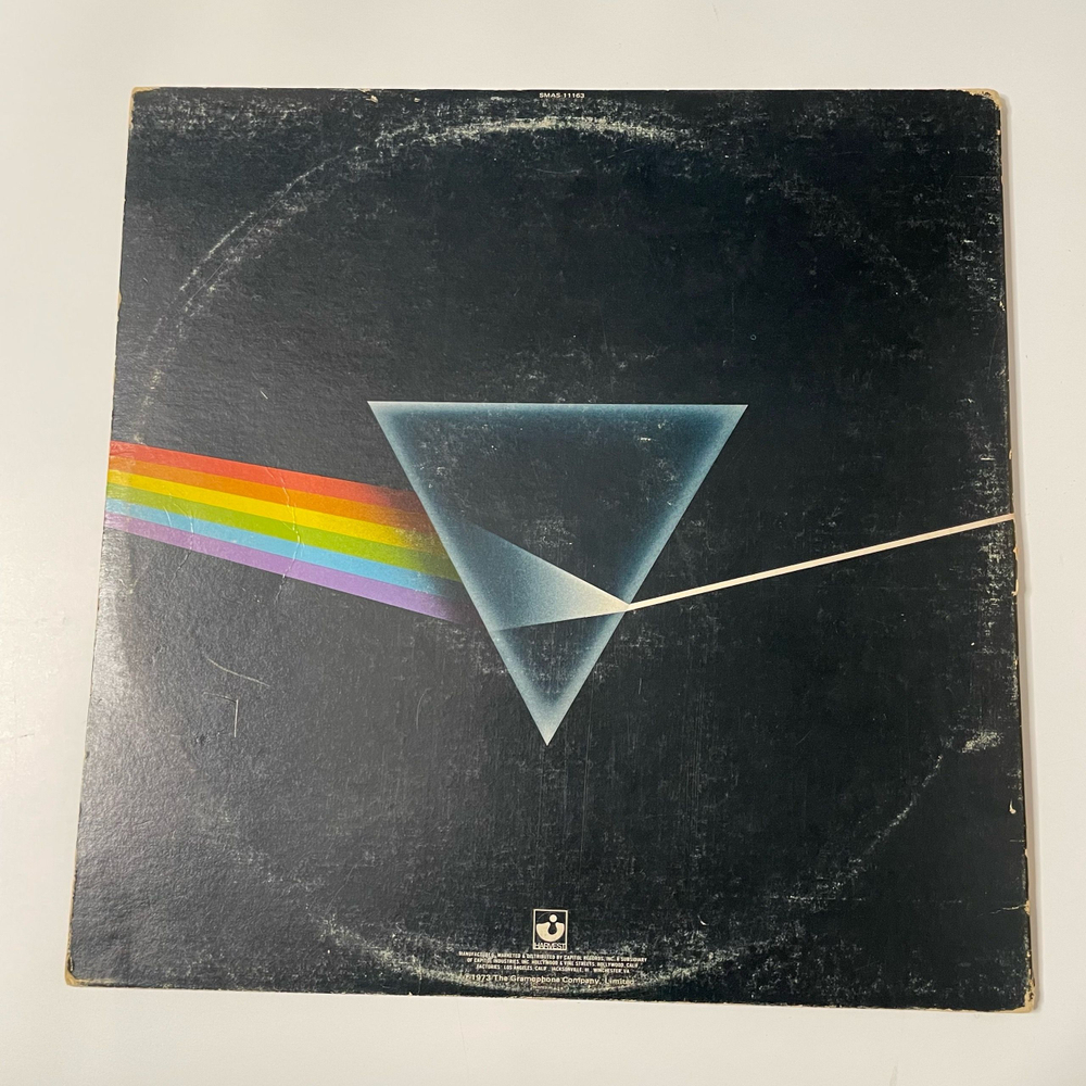 Винтажная виниловая пластинка LP Pink Floyd The Dark Side Of The Moon (США 1973) (Два Постера, Две Открытки) Полный Комплект