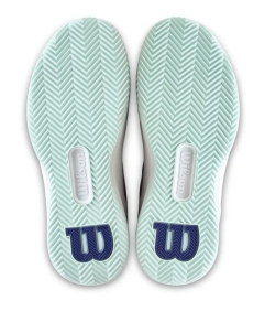 Женские теннисные кроссовки Wilson Intrigue Pro Clay - white/bay/skipper blue