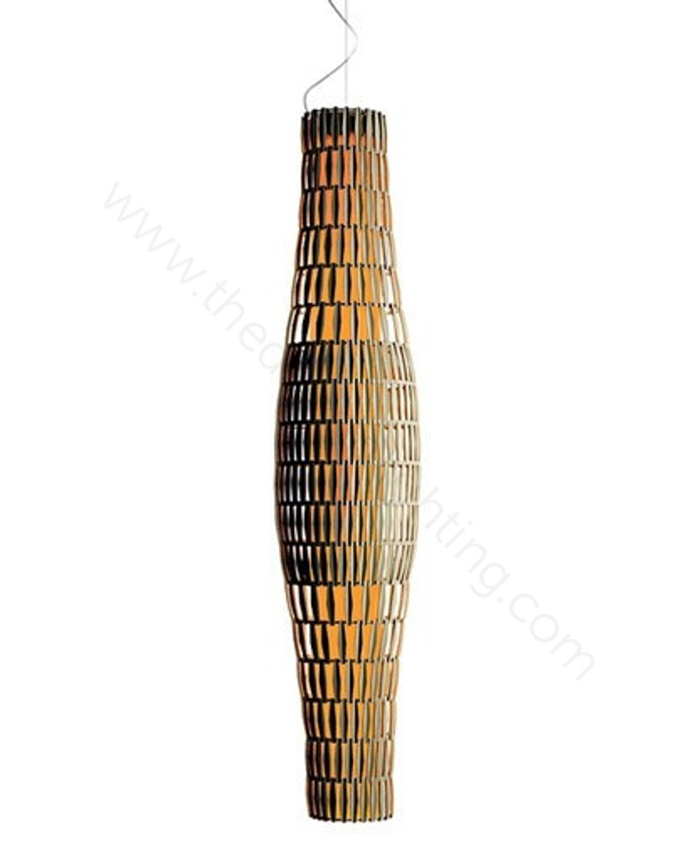 Pendant design lamp  Tropico Vertical by Foscarini (Gold)