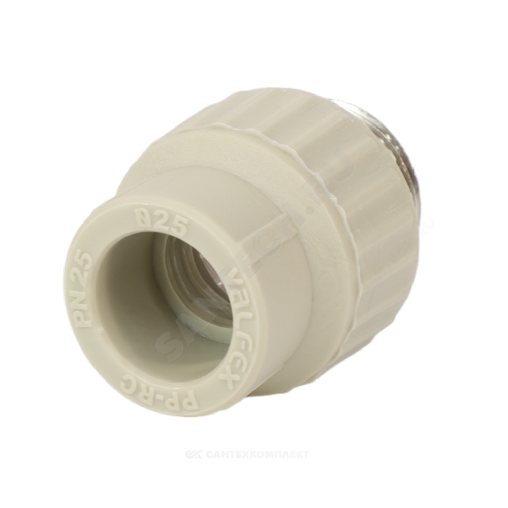 Муфта PP-R комбинированная серая Дн 25х1" НР VALFEX 10130225Г