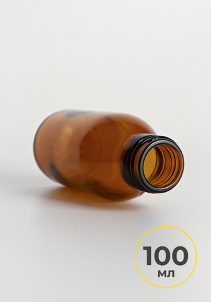 Стеклянный коричневый флакон 100 мл 28/410