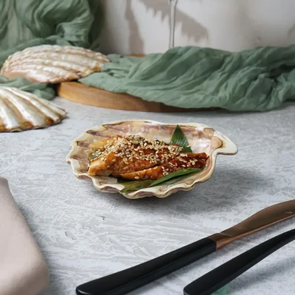 Блюдо для подачи 13*12 см h3 см 50 мл емкость для закусок Pearl Shell Frutti di Mare P.L. [1]