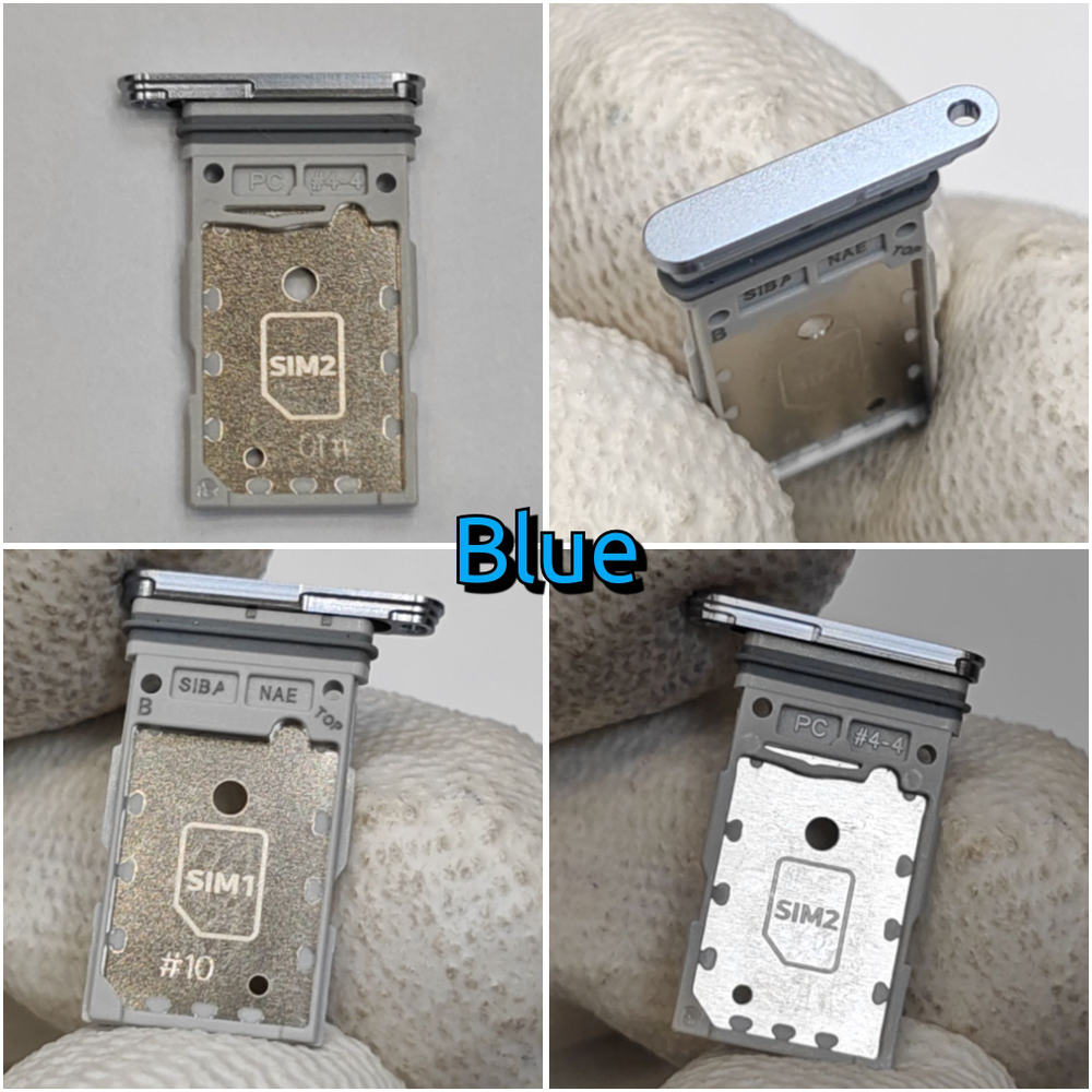 Сим лоток для Samsung S24 (S921) / S24 Plus (S926) Держатель Sim. Оригинальное качество (Цвет: Коричневый / Оранжевый)