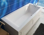 Ванна из литьевого мрамора Эстет Дельта 170x80 белая