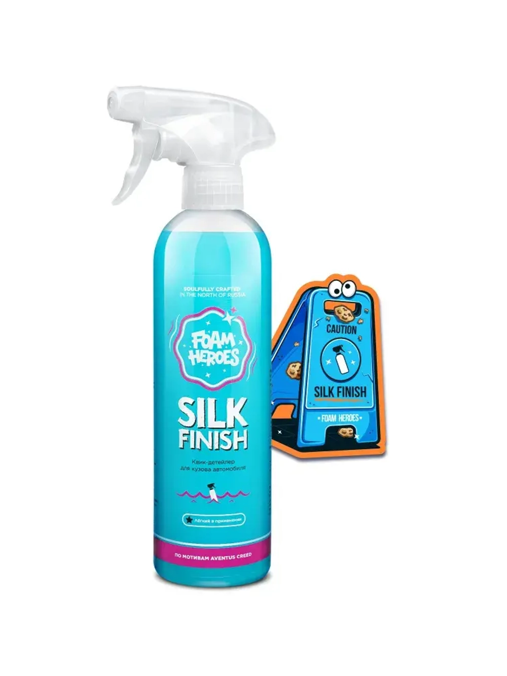 Foam Heroes Silk Finish квик-детейлер для экстерьера по мотивам Aventus, 500мл