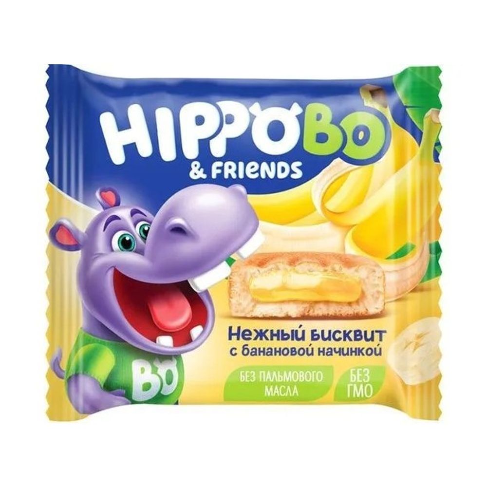 Пирожное Hippobo Банан 32гр
