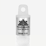 Японский бисер TOHO Demi 11/0 (№1F), прозрачный матовый