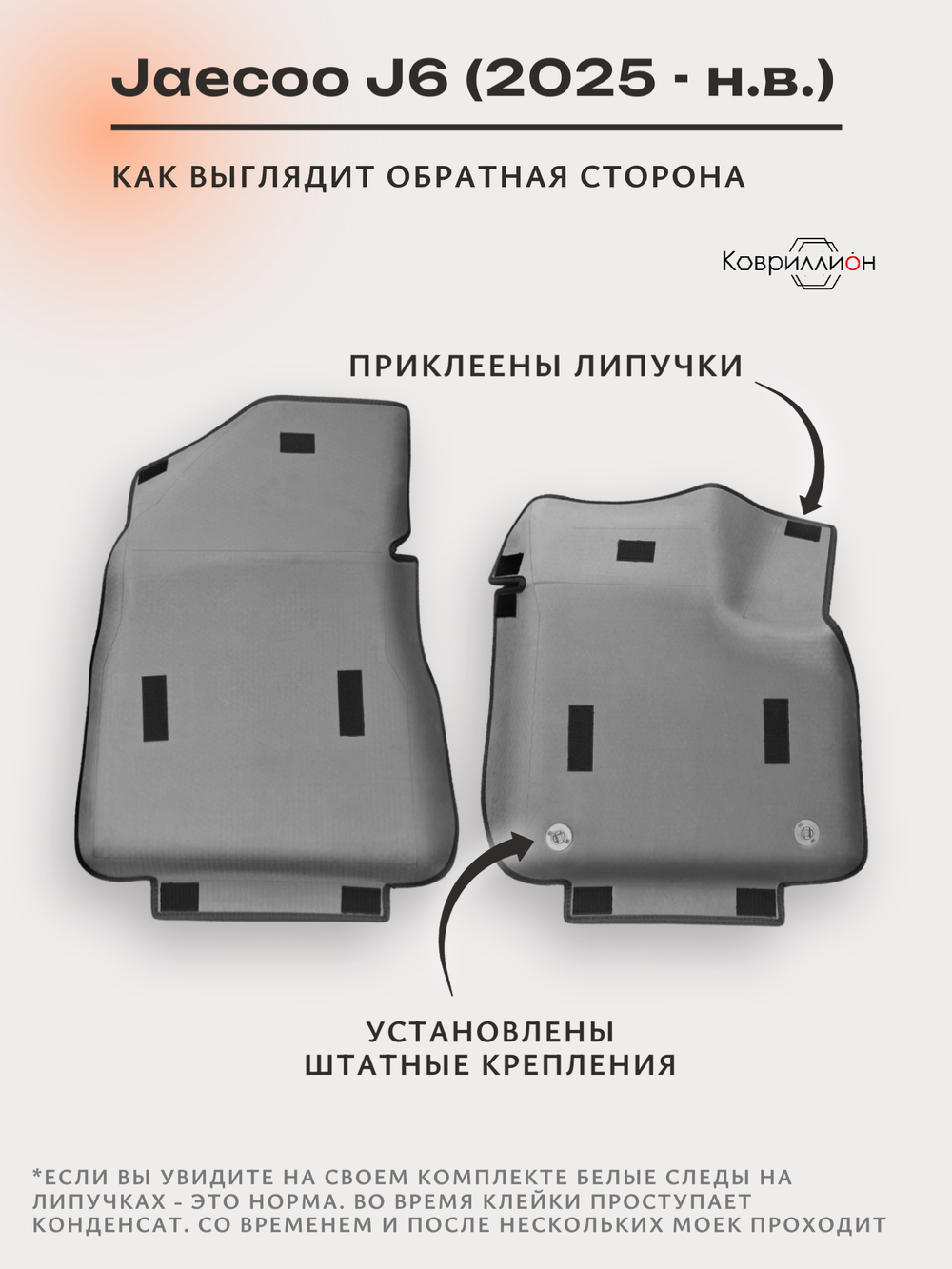 Передние автомобильные коврики ЭВА с бортами для Jaecoo J6 (25-н.в.)
