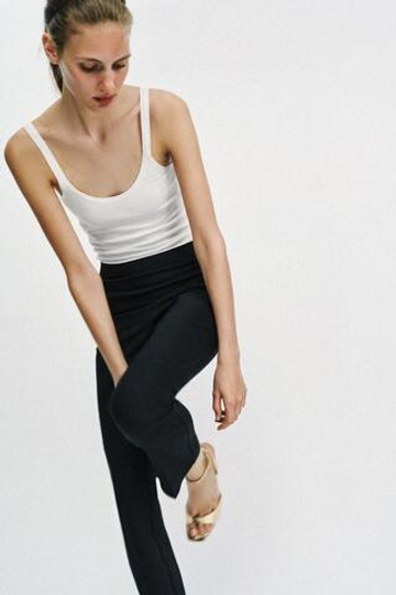ZARA ЛАКИРОВАННЫЕ БОСОНОЖКИ, ЗОЛОТИСТЫЙ