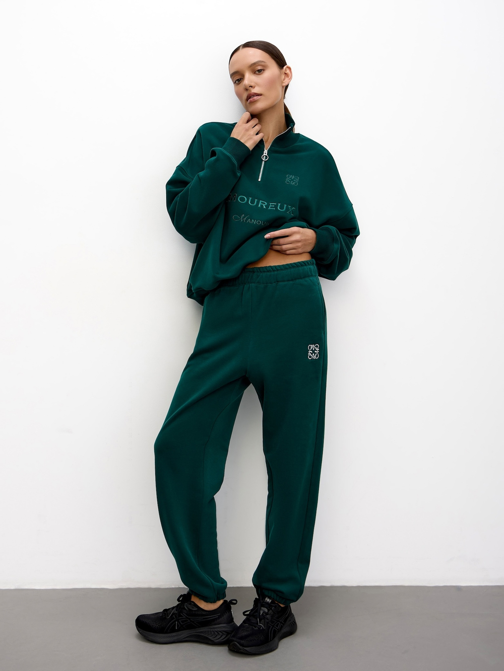 Джогеры Amoureux Dark Green