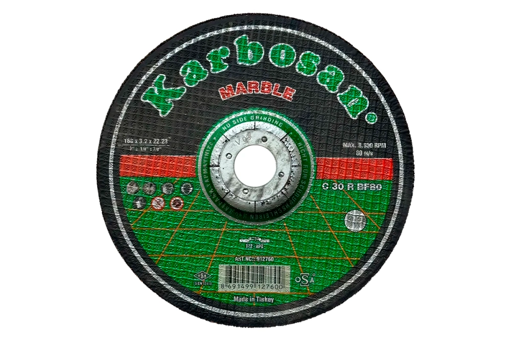 Диск отрезной по мрамору Karbosan 180х3.2х22.2