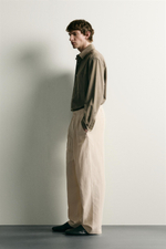 БРЮКИ RELAXED FIT ИЗ ВИСКОЗЫ И ЛЬНА — ZARA