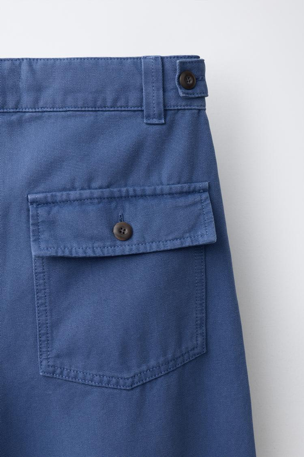 ZARA ДЖИНСЫ WIDE LEG С ЭФФЕКТОМ ПОТЕРТОСТИ, СИНИЙ