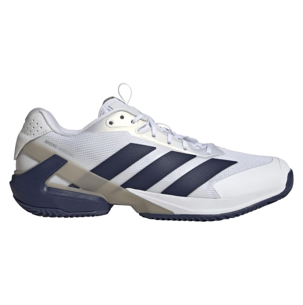Мужские теннисные кроссовки Adidas Adizero Ubersonic 5 M Clay - cloud white/dark blue