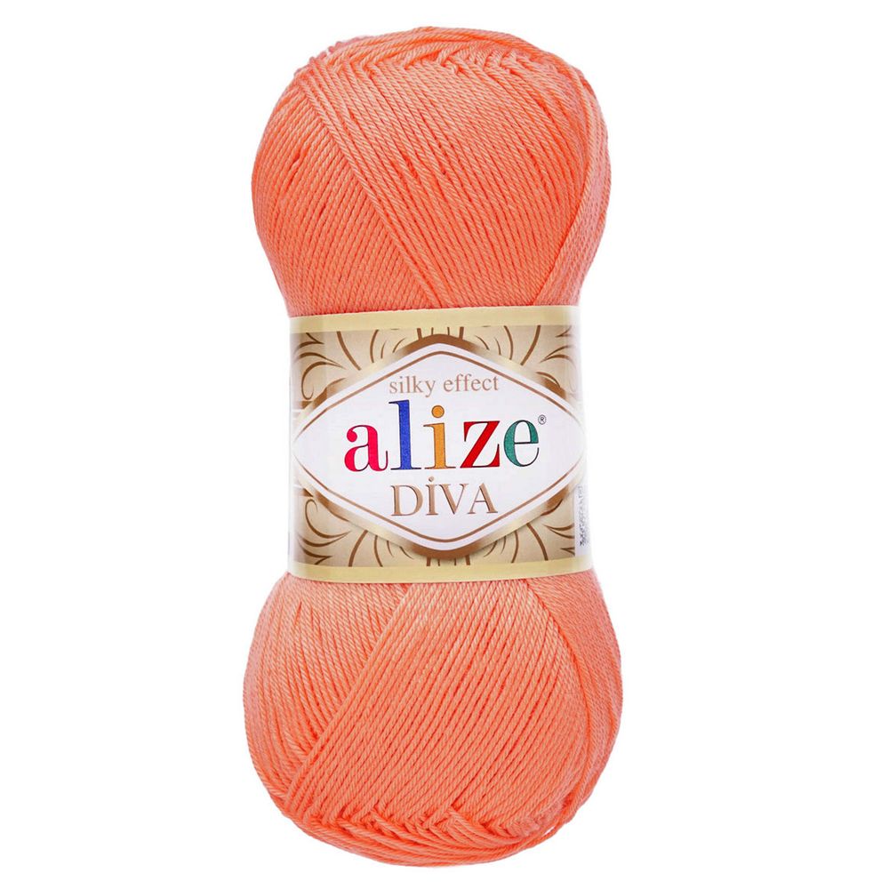 Пряжа Alize (Ализе) Diva / уп.5 мот. по 100 г, 350м, 619 коралловый A