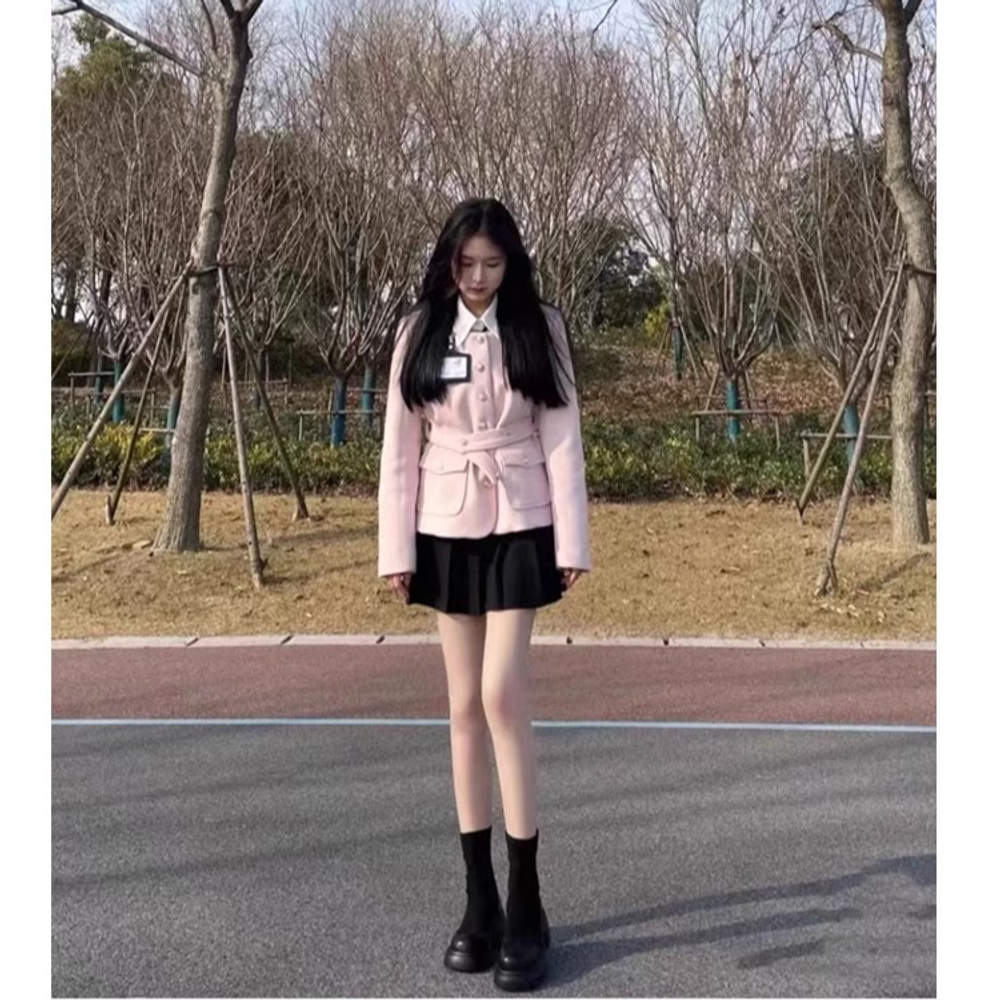FANNAISHI PU Ankle Boots 7cm Women"s Black