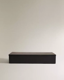 ZARA HOME БОЛЬШАЯ МЕТАЛЛИЧЕСКАЯ ШКАТУЛКА ДЛЯ ДРАГОЦЕННОСТЕЙ, ЧЕРНЫЙ