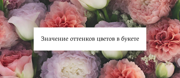 The meaning of color in a bouquet The meaning of color in a bouquet