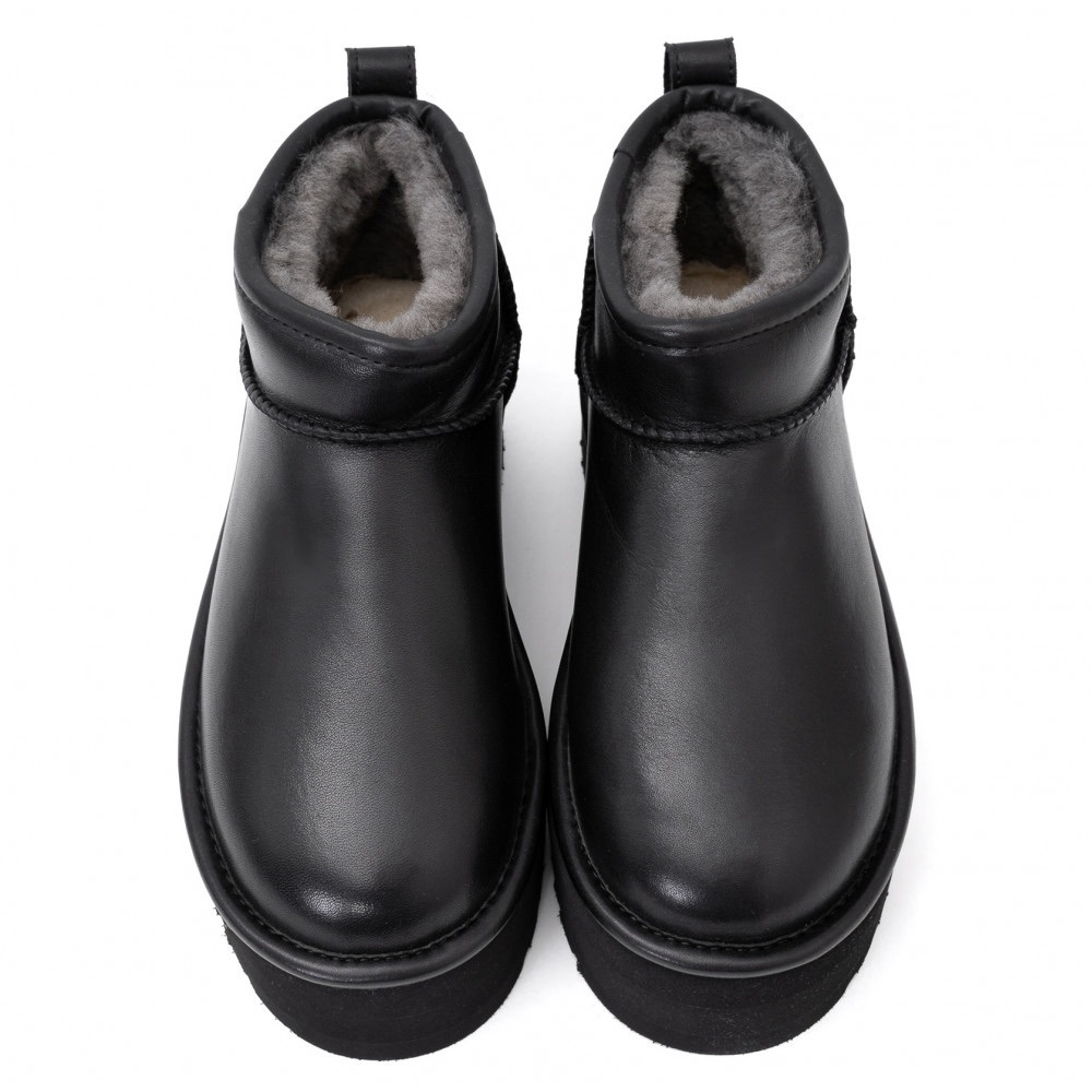 Ugg Classic Ultra Mini Platform Leather Black
