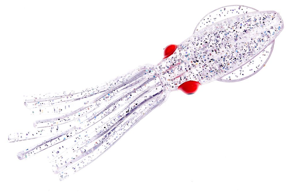 Приманки HIGASHI Squid 11 (set-10pcs) #04 (Transparent UV - Silver flakes)