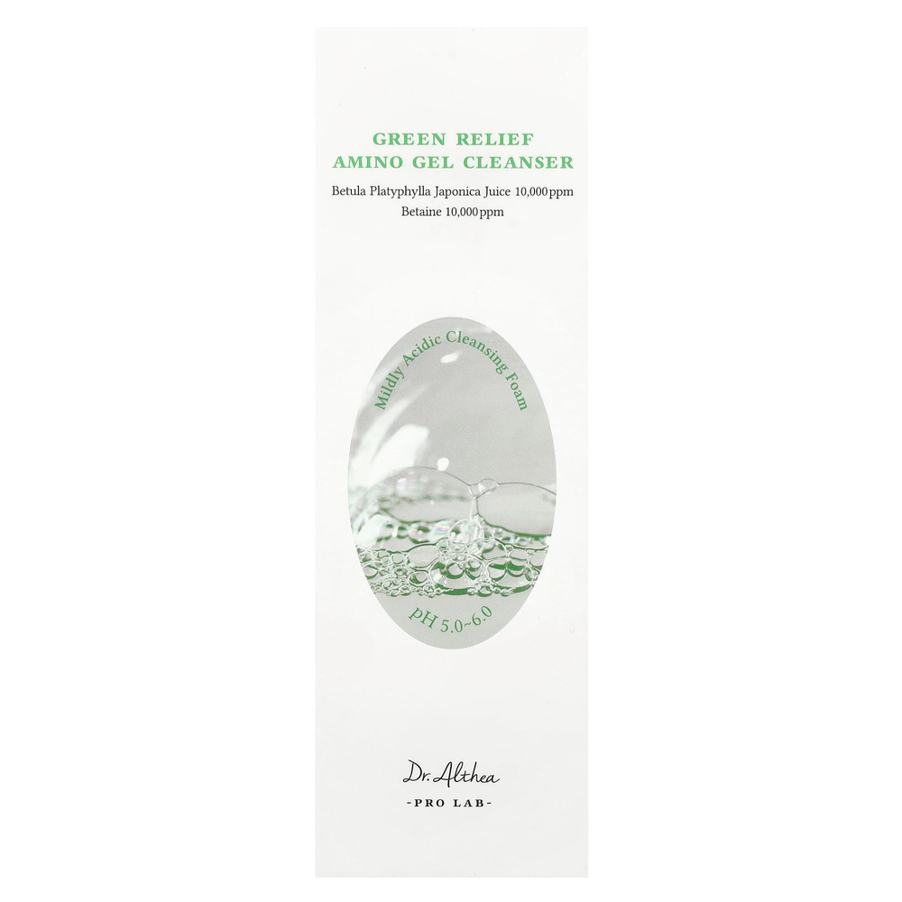 Dr. Althea, Green Relief, очищающее гель с аминокислотами, 100 мл (3,38 жидк. Унции)