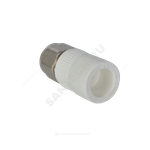 Муфта трубная PP-R комбинированная белая Дн 20х16 для соединения PPR-PEX труб VALFEX 11142020