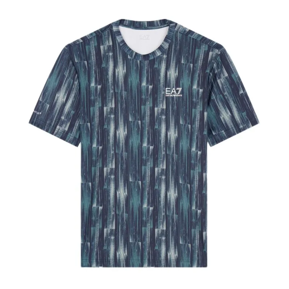 Теннисная футболка EA7 Man Jersey - blue bamboo