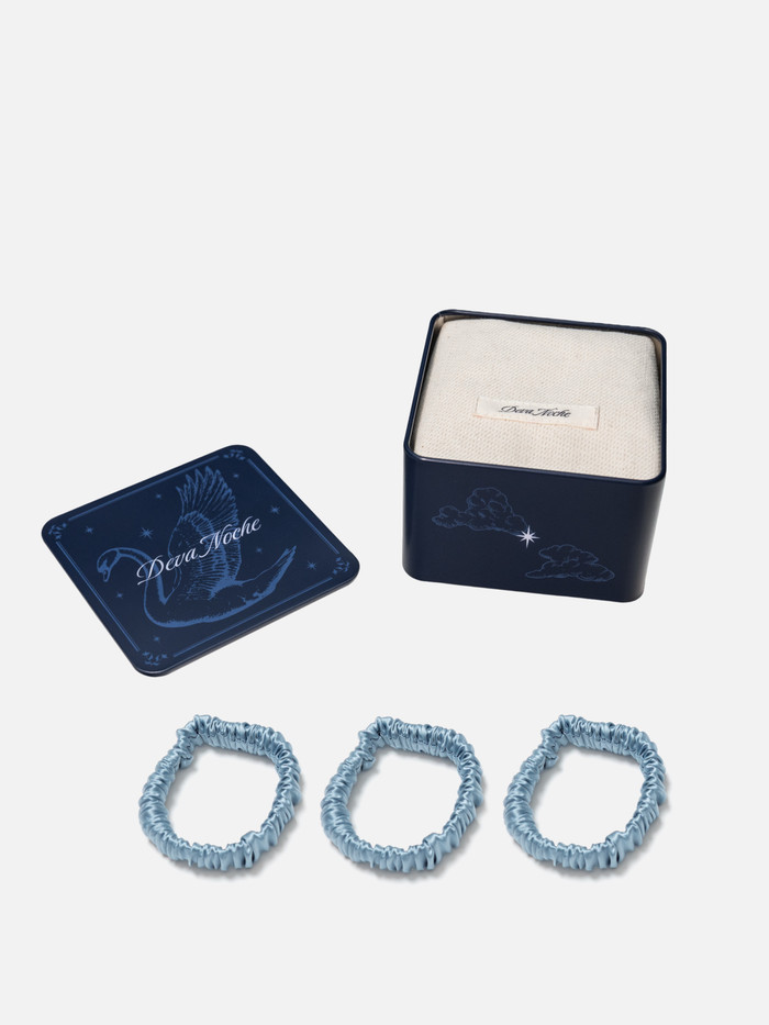 Набор из 3-х mini резинок для волос SKY BLUE