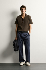 ПОЛО КЛАССИЧЕСКОГО КРОЯ С ПЕРФОРАЦИЕЙ — ZARA
