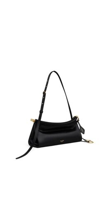 ALAÏA МАЛЕНЬКАЯ АТЛАСНАЯ СУМКА LE CLICK EAST WEST, ЧЕРНЫЙ