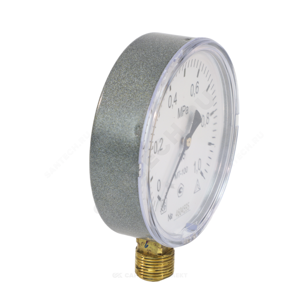 Манометр МТ-100 радиальный Дк100мм 0-1,6 МПа кл.1,5 G1/2" Багория