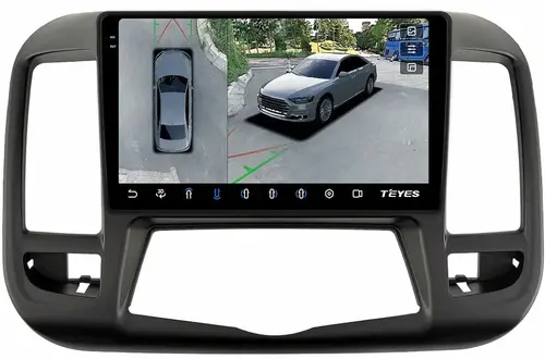 Магнитола для Nissan Teana J32 2008-2013 (ШГУ цветной, рамка тип 3) - Teyes CC3-2K-360 монитор 9.5" 2K QLED на Android 10, Быстрая, CarPlay, 4G SIM-слот, 4 камеры в комплекте