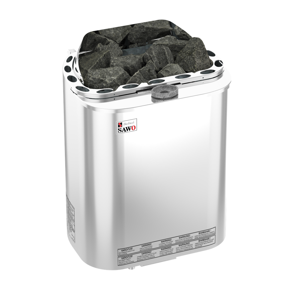 Электрическая печь SAWO SCANDIA COMBI SCAC-90NS-Z (9 кВт, с парогенератором,внутри оцинковка, снаружи нержавейка), выносной пульт (пульт и блок мощности докупаются отдельно)