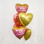 Шар (19"/48 см) Сердце, Желтый 1 шт.