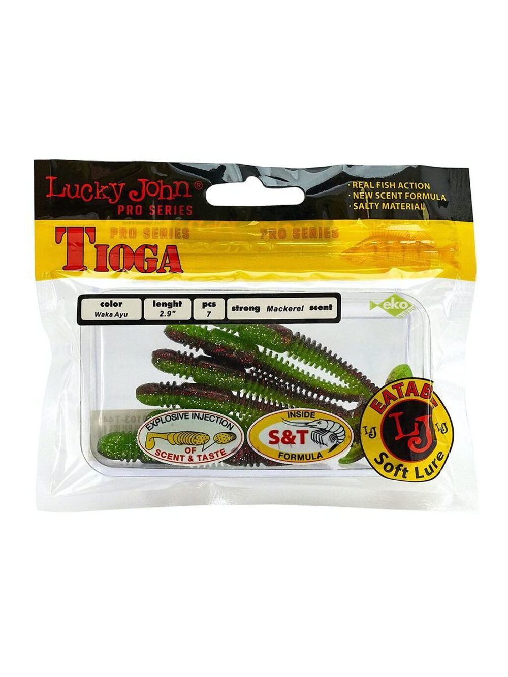 Виброхвосты съедобные LJ Pro Series TIOGA 3.9in (10.00)/T18 5 шт. в упак.