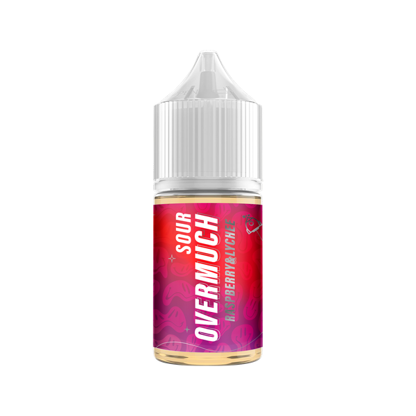 Купить Жидкость Overmuch Sour Salt 30 мл - Raspberry Lychee (Storng)