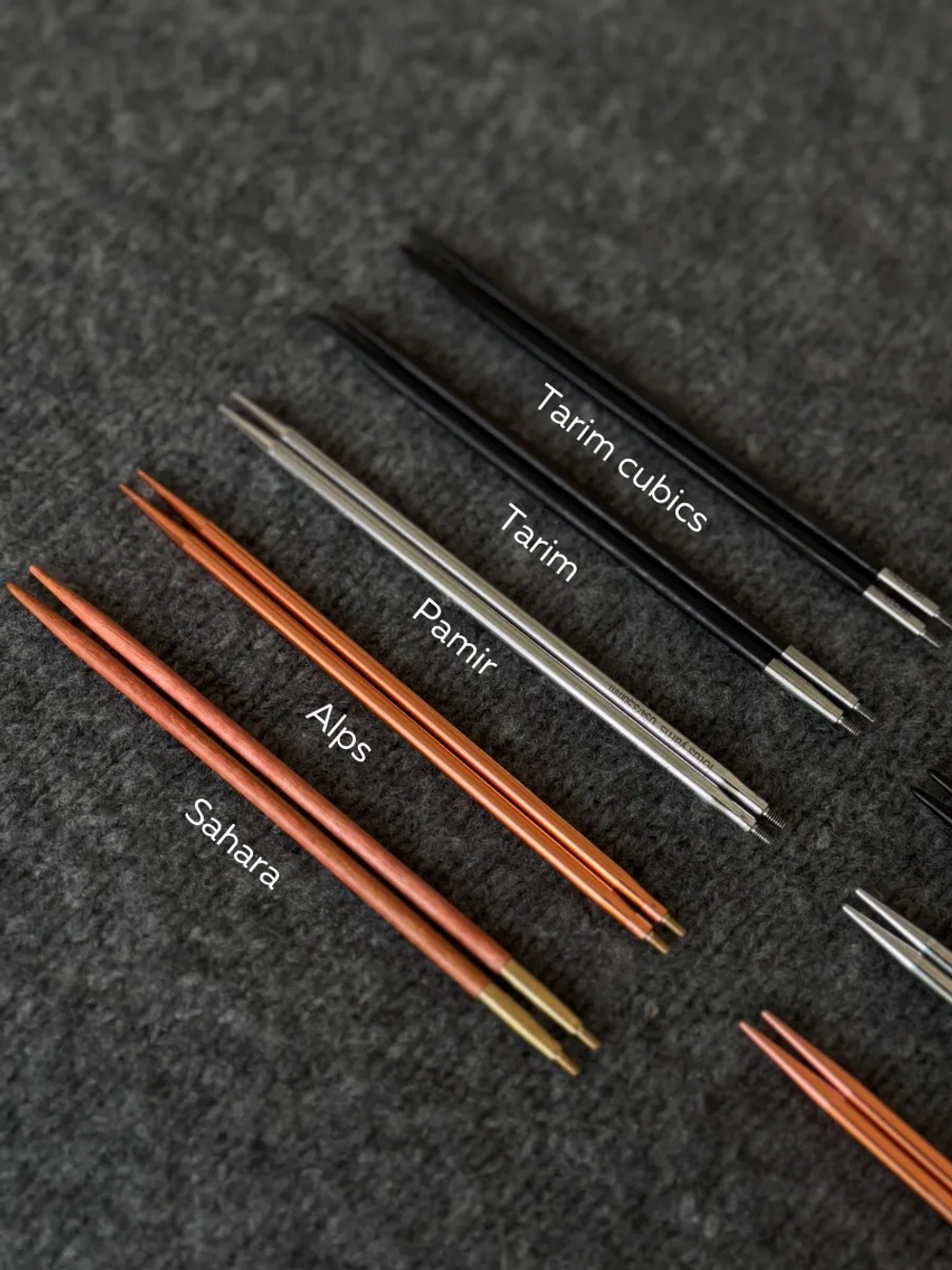 набор алюминиевых спиц Lotus Yarns Alps 13 см
