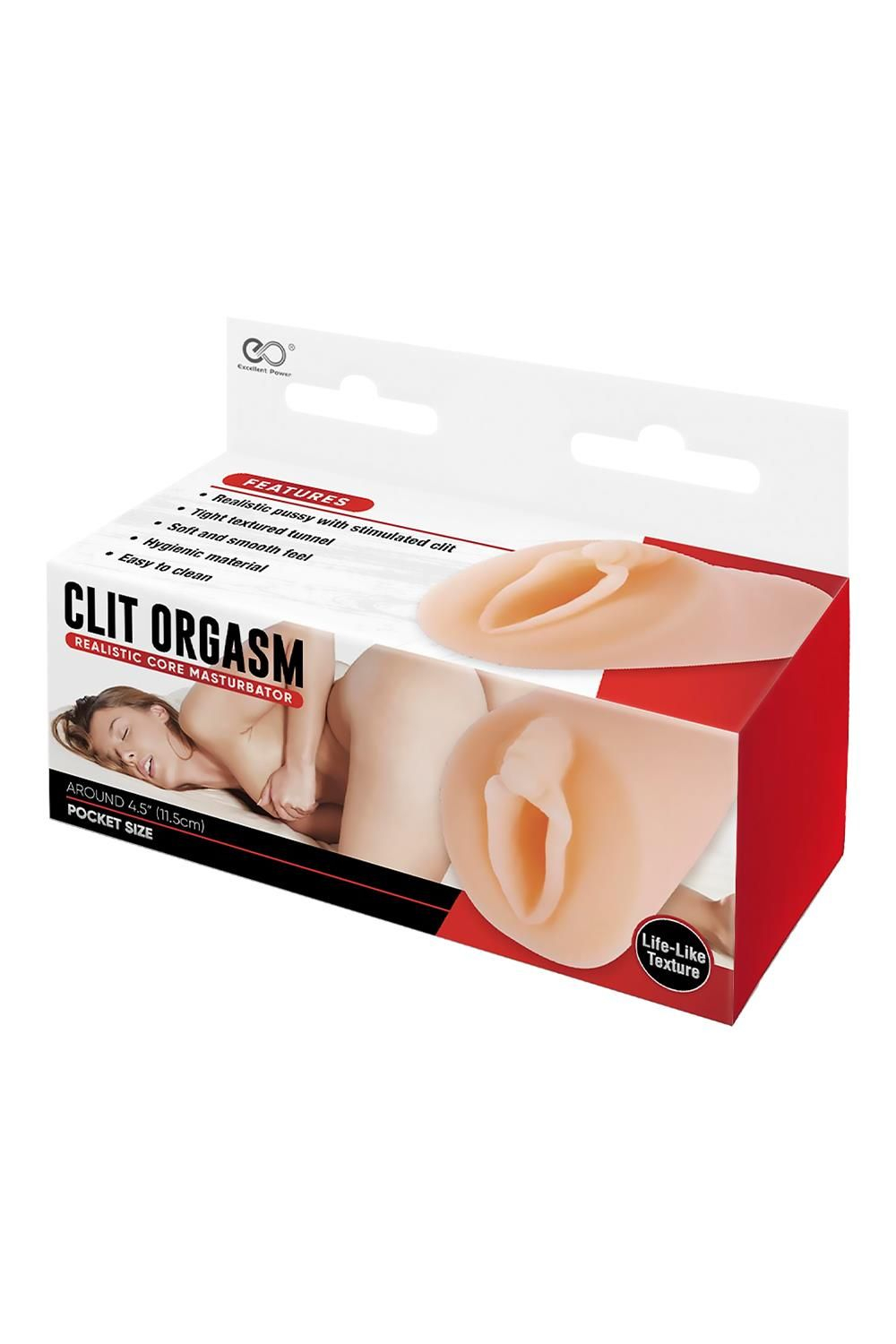 Телесный мастурбатор-вагина Clit Orgasm Realistic Core Masturbator (Цвет: телесный)