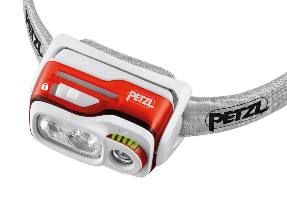 Фонарь светодиодный налобный Petzl Swift RL оранжевый, 900 лм, аккумулятор