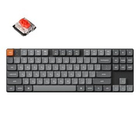Беспроводная механическая ультратонкая клавиатура QMK Keychron K1 Max, 87 клавиш, White LED подсветка, Gateron Red Switch (K1M-A1-RU)