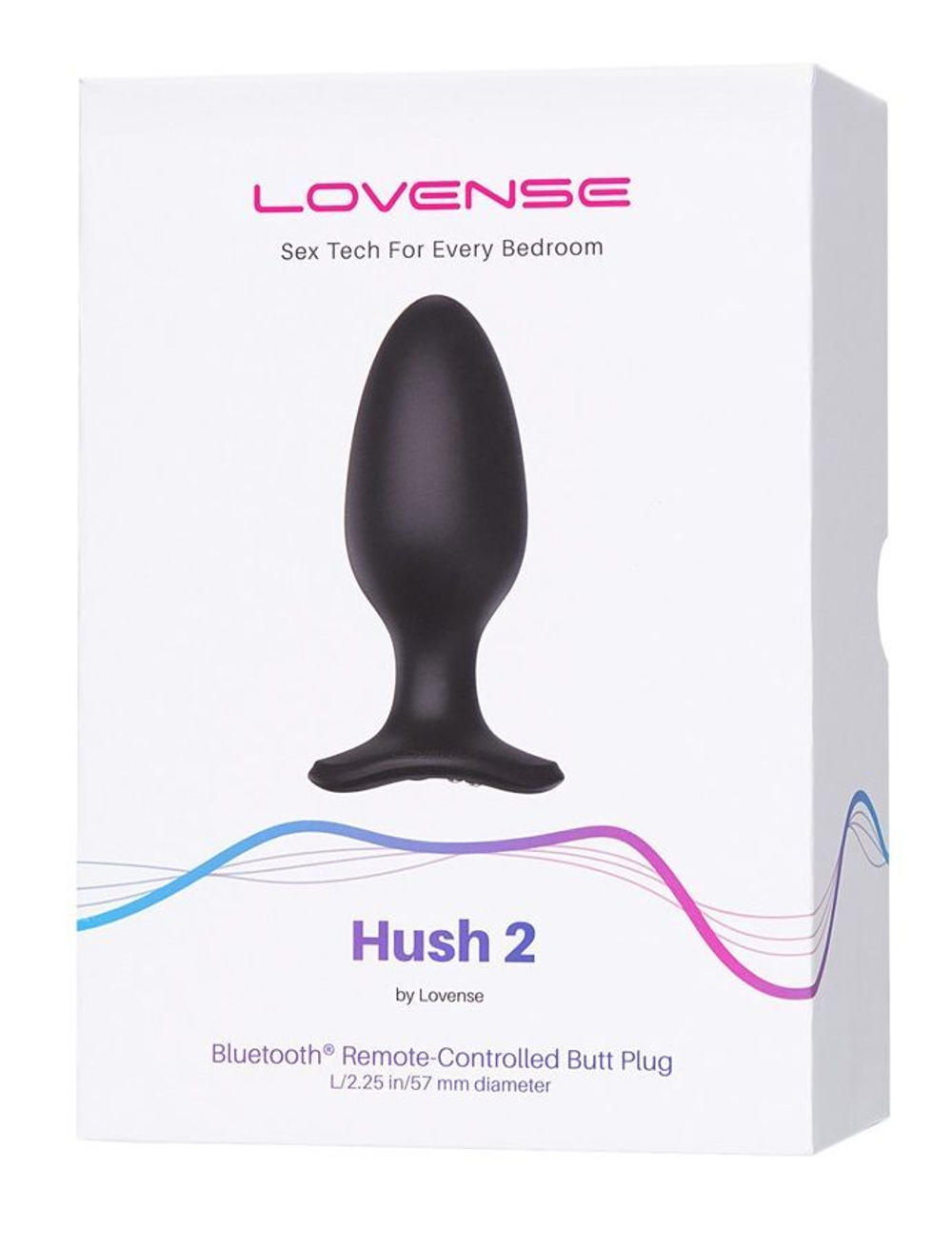 Черная анальная вибропробка HUSH 2 Size L - 12,1 см. (Цвет: черный)