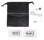 Черная анальная втулка Hush 2 (XS) - 12,1 см. (Цвет: черный)
