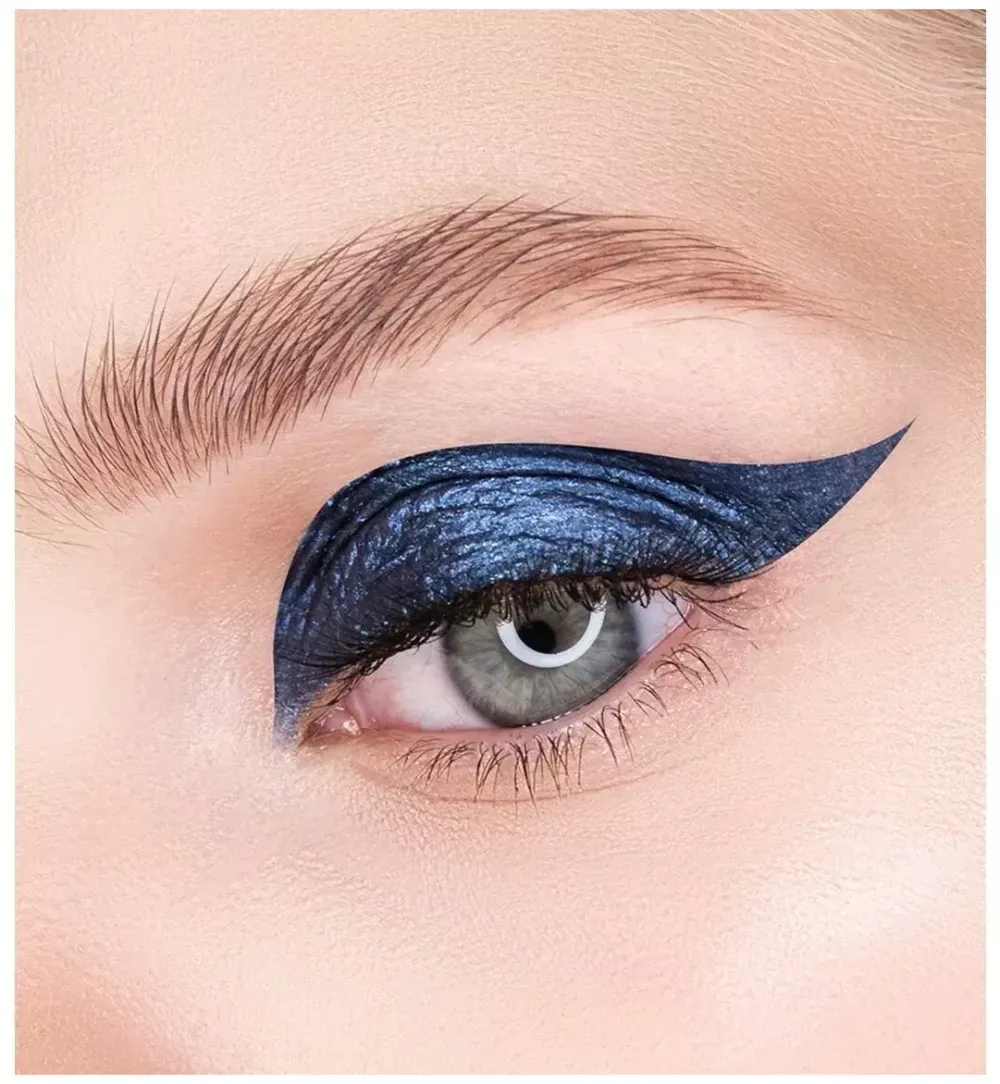 Сияющая цветная подводка для глаз LuxVisage Metal Hype Eyeliner - 03 Sapphire Blue