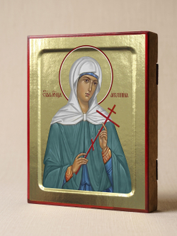 Икона Агриппины, мученицы на дереве: 125 х 160 (Синопсисъ)