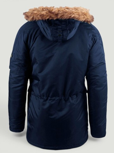 Куртка Аляска Alpha Slim Fit N-3B (т. синяя - r.blue/orange)